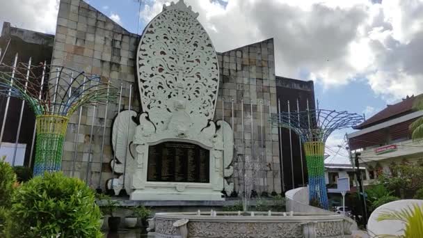 Bali Indonésia Maio 2023 Bali Bombing Memorial Ground Zero Monument — Vídeo de Stock