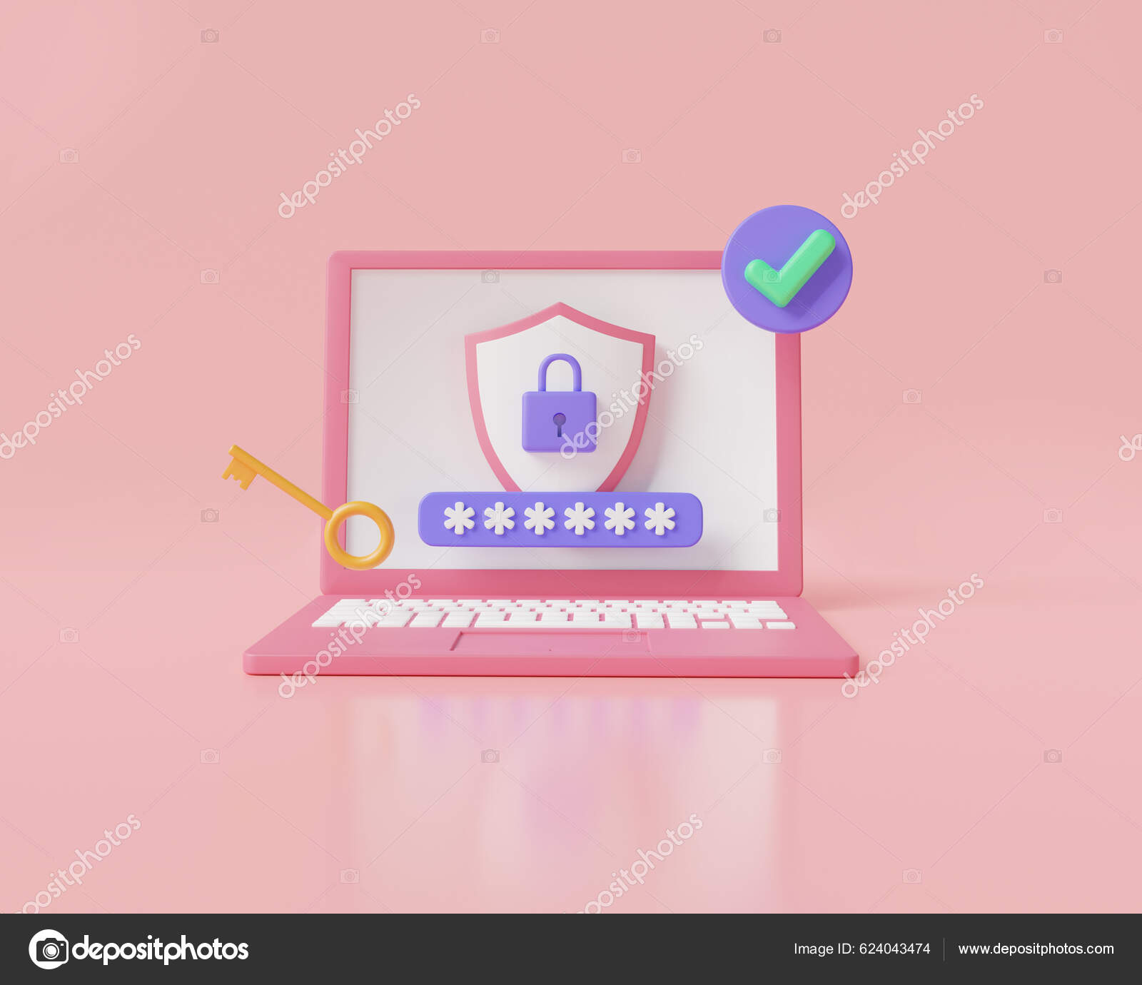Laptop Screen Lock Icon Password Locked Laptop Screen Laptop Protection