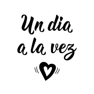 İspanyol harfleri. İspanyolcadan çeviri - her gün bir kez. El ilanları, afişler ve posterler için. Modern hat sanatı