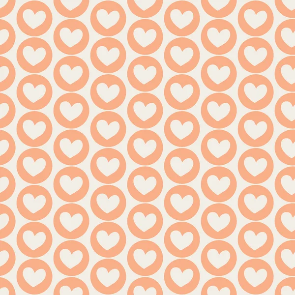Seamless Pattern Hearts Nude Colors Stylish Pastel Print Print Textile — Stock Vector