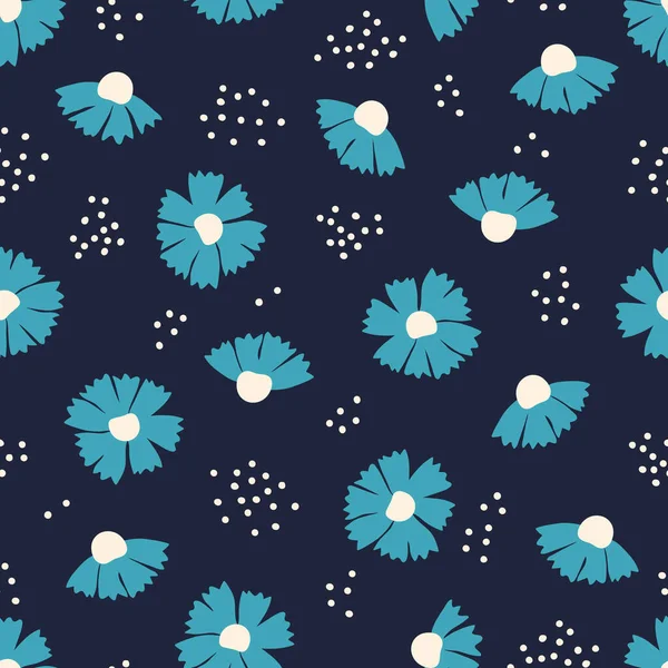 Bezešvé Dekorativní Elegantní Vzor Květinami Tisk Pro Textil Tapety Obaly — Stockový vektor