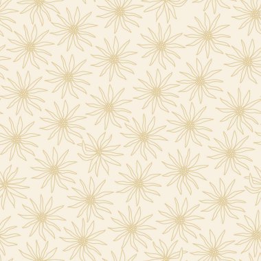 Çiçekli kusursuz dekoratif zarif desen. Tekstil, duvar kâğıdı, kapak, yüzey baskısı. Retro stil. Moda kumaşı için.