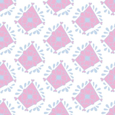 Çiçekli kusursuz dekoratif zarif desen. Tekstil, duvar kâğıdı, kapak, yüzey baskısı. Retro stil. Moda kumaşı için.