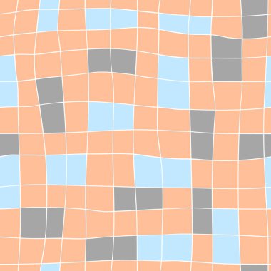 Kusursuz soyut desen. Tekstil, duvar kâğıdı, kapak, yüzey baskısı. Moda baskıları için klasik şablon. Freehand Geometrikleri