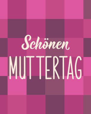 Almanca 'dan çeviri: Anneler Günün kutlu olsun. Tebrik kartları, posterler ve sosyal medya için mükemmel bir tasarım. Alman Harfleri.