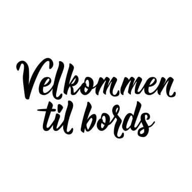 Norveççeden çeviri: masaya hoş geldiniz. - Evet. Tebrik kartları, posterler ve sosyal medya için mükemmel bir tasarım. Norveççe Harf.