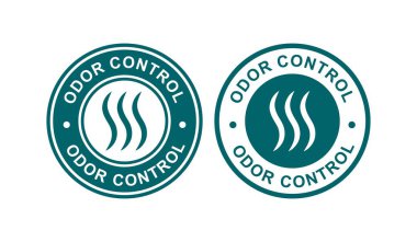 Odor control logo vector icon badge clipart