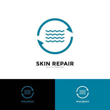 Deri onarım logosu simgesi. Bilgi ve ürün etiketi için uygun