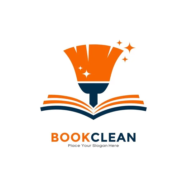 Buchen Sie Saubere Vektor Logo Symbol Geeignet Für Unternehmen Bildung — Stockvektor