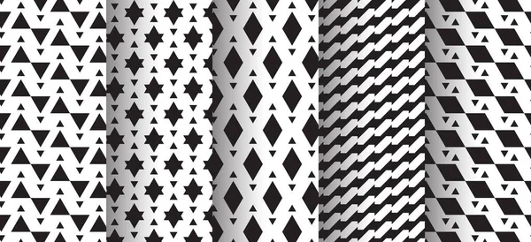 Abstracte Achtergrond Monochrome Textuur Zwart Wit Patroon — Stockvector