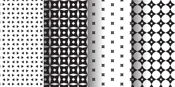Naadloos Patroon Van Abstracte Geometrische Vormen — Stockvector