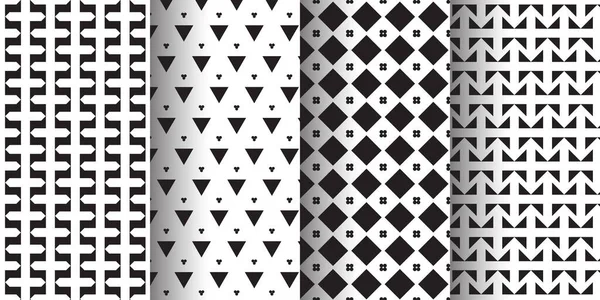 Abstracte Achtergrond Patroon Vierkanten Zwart Wit Cirkels Geometrische Vormen — Stockvector