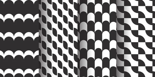 Naadloos Patroon Van Abstracte Eenvoudige Vormen Moderne Stijlvolle Achtergrond Vectorillustratie — Stockvector