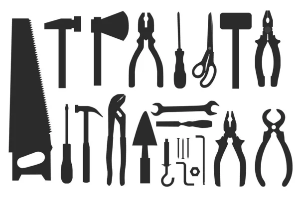 Set Tools Equipment Vector Illustration — Stock Vector