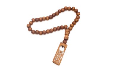 dua boncukları, beyaz arkaplanda izole