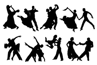 Dansa balo salonu silueti, dans koleksiyonu
