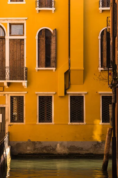colorful background walls in Venice, Italy