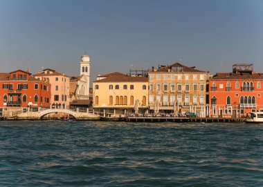 Beautiful view and architecture of Venice, Italy and lagoon