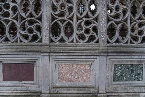 Architektoniczny Detal Starego Budynku Wenecji Włochy — Zdjęcie stockowe