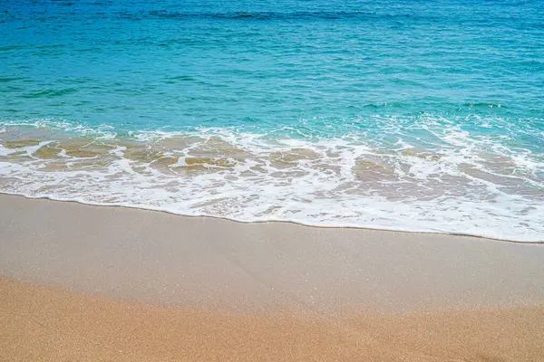 Summer Emerald Sea Foam Beach Sand — Stock Photo, Image