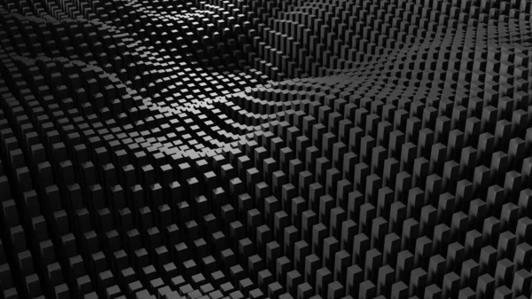 Donkere Minimale Achtergrond Met Geometrische Structuur Met Een Futuristisch Patroon — Stockfoto