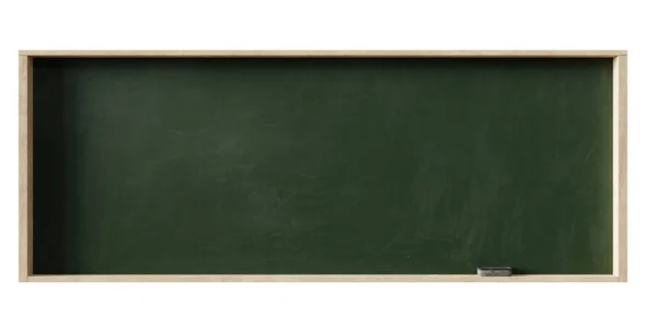 学校の白い黒板の背景 3Dレンダリング — ストック写真