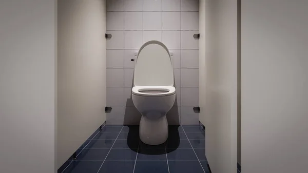 Громадський Туалет Туалетний Кубічний Фон Рендеринг — стокове фото