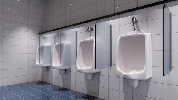 Fondo Baño Público Urinario Rendering —  Fotos de Stock