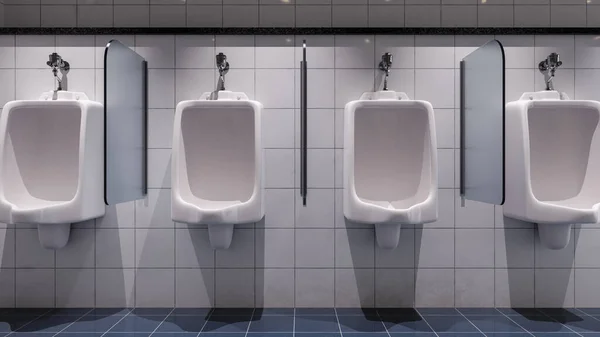 Bagno Pubblico Sfondo Urinario Rendering — Foto Stock