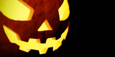 Cadılar Bayramı Jack o fener kabak arkaplan, 3D görüntüleme