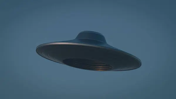 Ufo Concept Image Flying Sky Early Evening Rendering — Stock Photo, Image