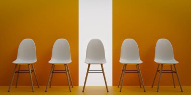 İş görüşmesi konseptinin arka planı, 3D görüntüleme