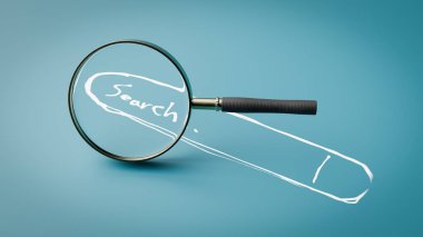 Web tarayıcı arama çubuğu eşleşmeleri arka planlar, 3D oluşturma