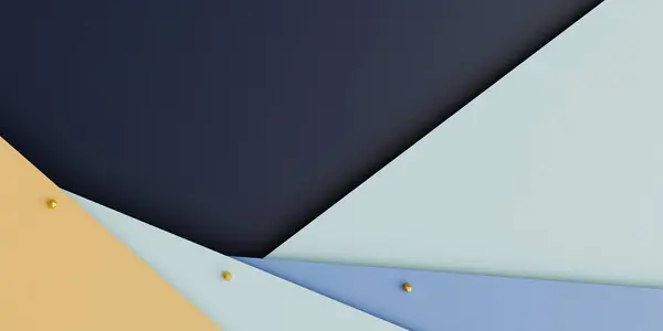 Strato Piatto Carta Colorata Stratificato Modello Con Colore Blu Nero — Foto Stock