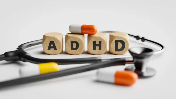 Adhd Diagnosis Treatment Rendering — Stock Photo, Image