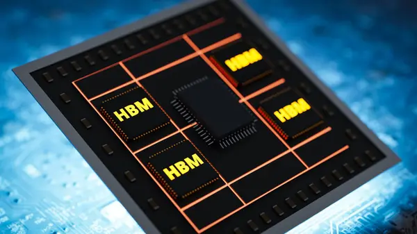 High Bandwidth Memory Called Hbm Concepts Backgrounds Rendering — Stock Photo, Image