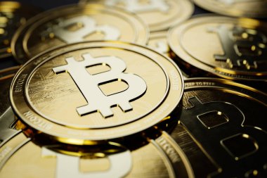 Şifreli para birimi kavramı. 3d oluşturma