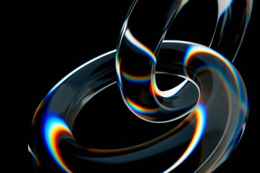 Cam dağılım etkisi soyut arkaplan. 3d oluşturma