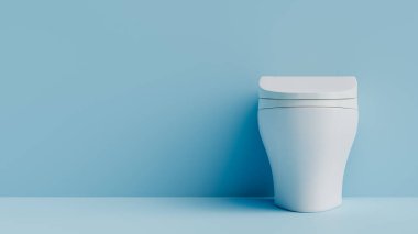 Tuvaletteki boşluğu kopyala. 3d oluşturma