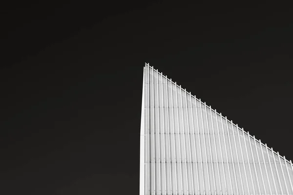 Triângulo Abstrato Céu Preto Branco — Fotografia de Stock