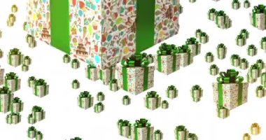 Background for Black Friday Discounts and Sales Campaigns. Gift Box Animation. 422 ProRes HQ. 02.