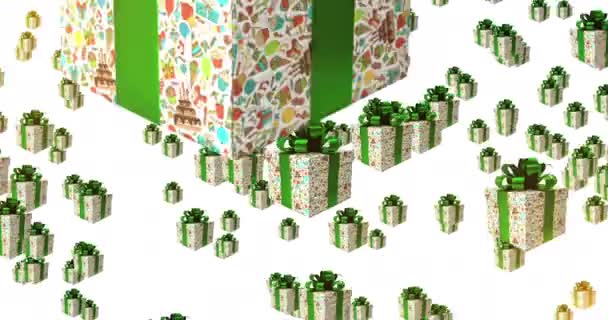 Background Black Friday Discounts Sales Campaigns Gift Box Animation 422 — ストック動画