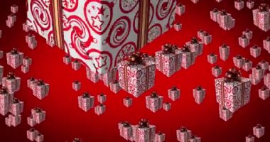 Background for Black Friday Discounts and Sales Campaigns.  Gift Box Animation. 422 ProRes HQ. 05.