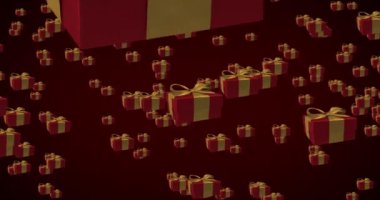 Background for Black Friday Discounts and Sales Campaigns. Gift Box Animation. 422 ProRes HQ. 08.