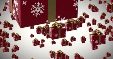 Background for Black Friday Discounts and Sales Campaigns. Gift Box Animation. 422 ProRes HQ. 11.