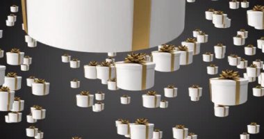 Background for Black Friday Discounts and Sales Campaigns. Gift Box Animation. 422 ProRes HQ. 17.