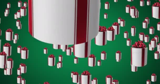 Фон Чорної Ятниці Знижки Акції Продажу Анімація Подарункової Коробки 422 — стокове відео