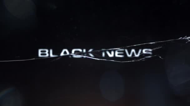 Black News Prores 422 — ストック動画