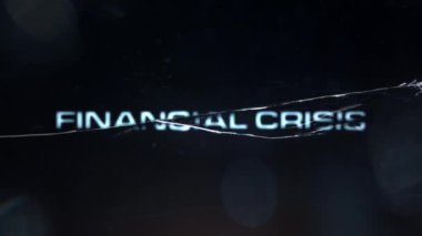 Financial Crisis, Glass Screen Cracking. 4K 422 ProRes HQ.