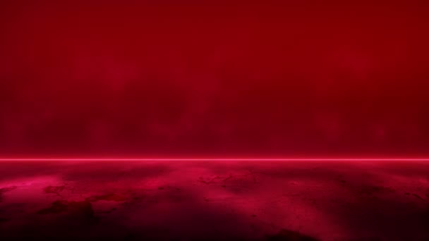 Abstract Studio Concept Red Color Looped — Stock video